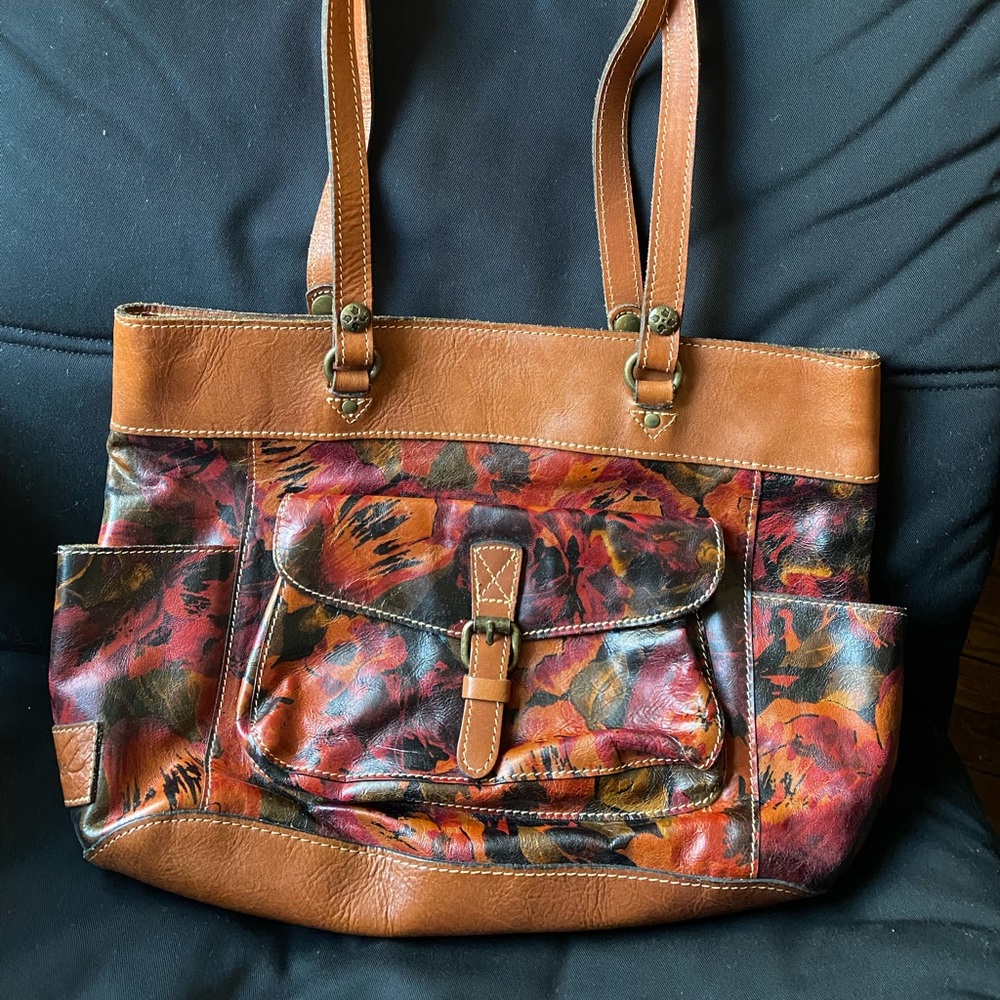 Authentic Patricia Nash LEATHER Shoulder Bag/Tote